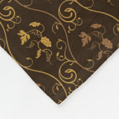 Trauben décor fleecedecke (Ecke)