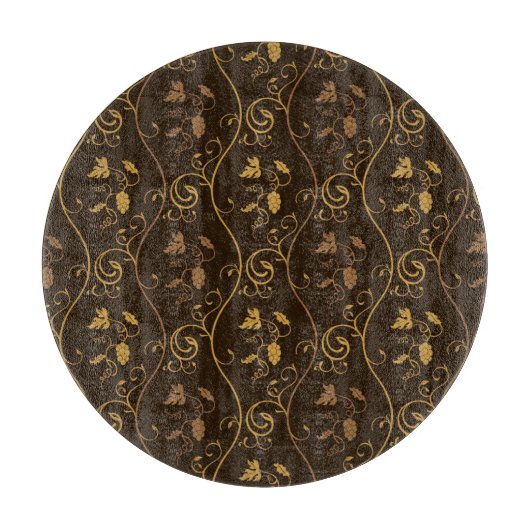 Trauben décor schneidebrett (Vorderseite)