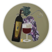 Trauben des Wein-n Keramikknauf (Vorderseite)