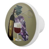 Trauben des Wein-n Keramikknauf (Rechts)