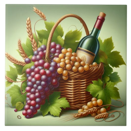 Trauben Druckfolie Fliese (Vorderseite)