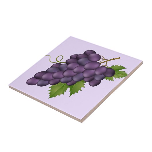 Trauben Druckfolie Fliese (Seite)