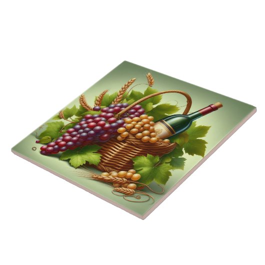 Trauben Druckfolie Fliese (Seite)