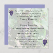 Trauben Einladung (Vorne/Hinten)