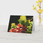 Trauben-Ernte-Gruß-Karte Karte (Gelbe Blume)