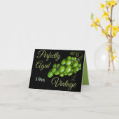 Trauben Faltkarte Karte (Gelbe Blume)