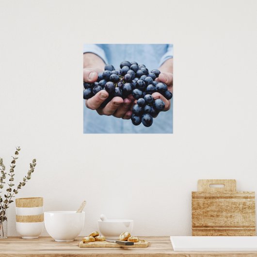Trauben/Feinschmecker-Küchenplakat Poster (Küche)