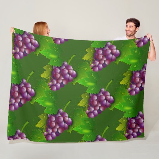 Trauben-Fleece-Decke Fleecedecke (Beispiel)