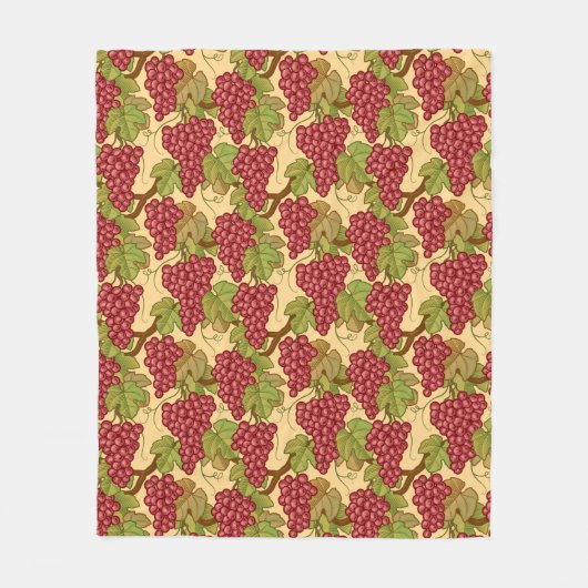 Trauben Fleecedecke (Vorderseite)