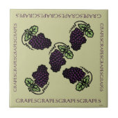 Trauben Fliese (Vorderseite)