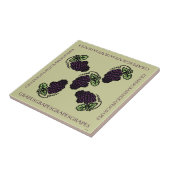 Trauben Fliese (Seite)