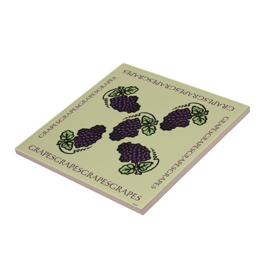 Trauben Fliese (Seite)
