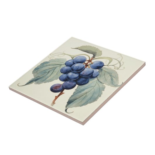 Trauben Fliese (Seite)