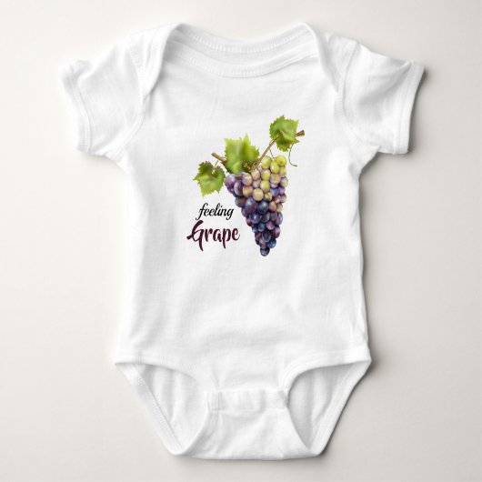 Trauben Frucht Baby Strampler (Vorderseite)