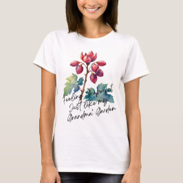 Trauben-Gefühl Omas Garten Florale Kunst T-Shirt