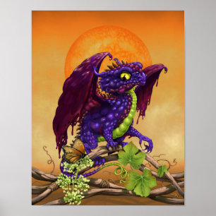 Trauben-Gelee-Drache 11x14 (4x6 und up) Poster