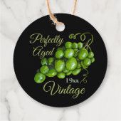 Trauben Geschenke Liebesmarken Geschenkanhänger (Rückseite)