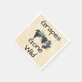 Trauben Gone Wild Paper Napkin Serviette (Ecke)