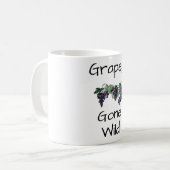Trauben Gone Wilde Kaffee Tasse (Vorderseite Links)