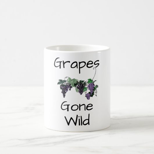 Trauben Gone Wilde Kaffee Tasse (Mittel)