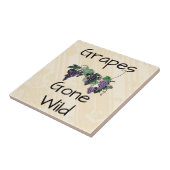 Trauben Gone Wilde Keramik Tile Fliese (Seite)