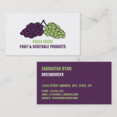 Trauben, Greengroceros Visitenkarte (Vorne/Hinten)