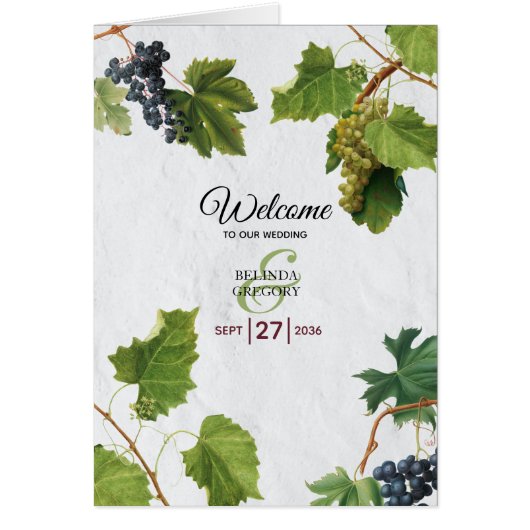 Trauben Griechische Insel Hochzeitsorden (Vorne)