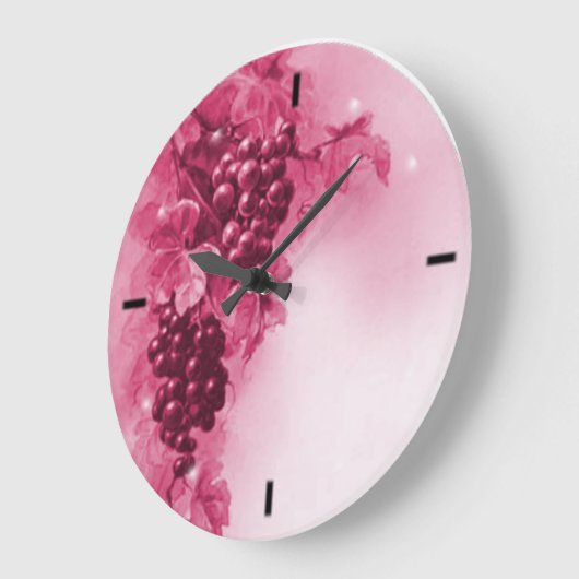 Trauben Große Wanduhr (Winkel)