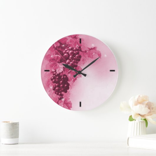 Trauben Große Wanduhr (Zuhause)
