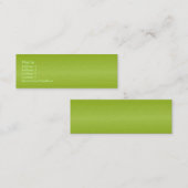 Trauben-grüne Sandstein-Visitenkarte Mini Visitenkarte (Vorne/Hinten)