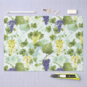 Trauben Handgezeichnetes Sommerfruchtmuster auf Mi Seidenpapier (Handwerk)