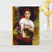 Trauben Harvester Geburtstag Karte (Gelbe Blume)