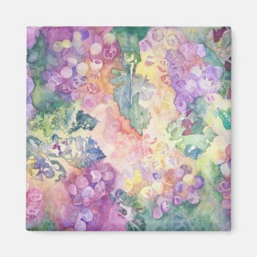 Trauben im Sonnenmagnet Magnet (Vorne)