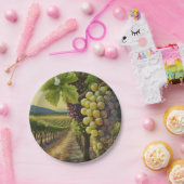 Trauben im Weingarten Weinkultur und Party Pappteller (Party)