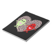 Trauben in Liebe Notepad Notizblock (Rotiert)
