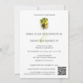 *~* Trauben Italien AR21 QR UAWG Weinberg Hochzeit Einladung (Rückseite)