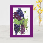 TRAUBEN KARTE (Gelbe Blume)