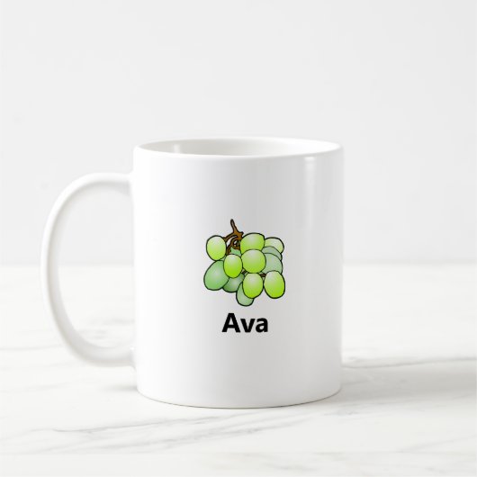 Trauben Klassischer Becher Kaffeetasse (Links)