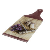 Trauben, Korken und Flaschenöffner Schneidebrett (Ecke)