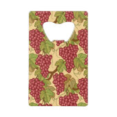 Trauben Kreditkarten Flaschenöffner (Vorderseite)