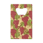 Trauben Kreditkarten Flaschenöffner (Rückseite)