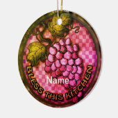Trauben Küche Keramik Ornament (Links)