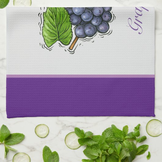 Trauben Küchentücher (Gefaltet)