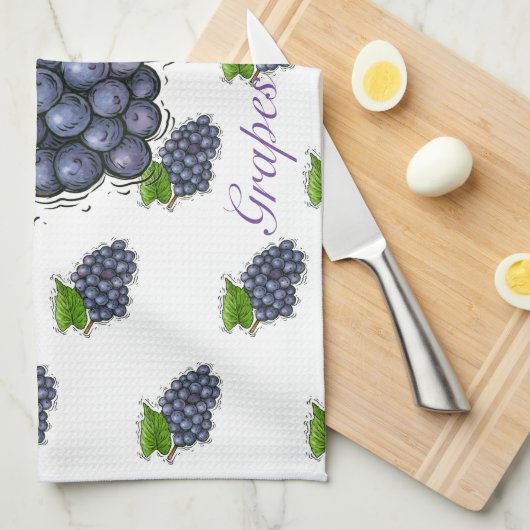 Trauben Küchentücher (Viertel Falte)