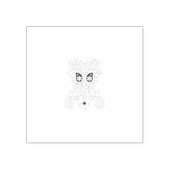 Trauben Lila, Trauben, Honig Blume dekoriert Gummistempel (Prägung)