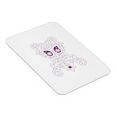 Trauben Lila, Trauben, Honig Blume dekoriert Magnet (Rechte Seite)