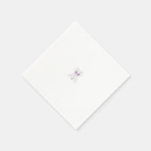 Trauben Lila, Trauben, Honig Blume dekoriert Serviette (Ecke)
