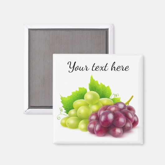 Trauben Magnet (Vorderseite/Rückseite)