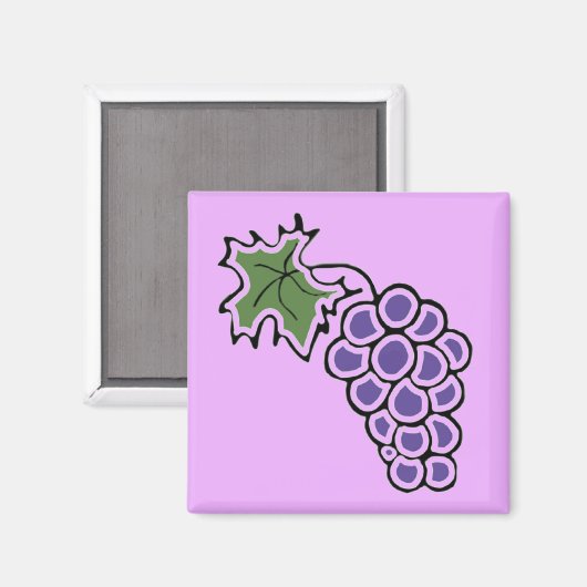 Trauben Magnet (Vorderseite/Rückseite)