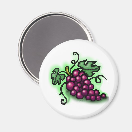 Trauben Magnet (Vorderseite/Rückseite)